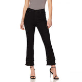DG2 by Diane Gilman Women's Classic Stretch Double Frayed Cropped Jeans