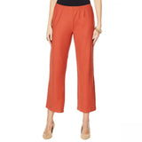 MarlaWynne WynneLayers Women's Straight Cropped Crepe Pants