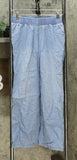 DG2 by Diane Gilman SoftCell Denim Wide Leg Pants Chambray Petite XS