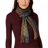 Cejon Women's Chevron Rainbow Fringe Scarf