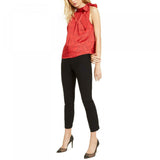 INC International Concepts Women's Heart Print Bow Top