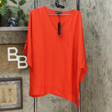 DG2 by Diane Gilman Women's Plus Size Dolman Sleeve Top