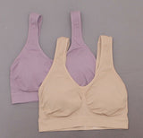 Rhonda Shear Women's 2 Pack Seamless Modal Bras