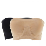 Rhonda Shear 2 Pack Women's Underwire Bandeau Bras With Removable Pads