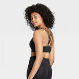 All In Motion Women's Medium Support Strappy Back Bra. G3ZRX-NoPads Large