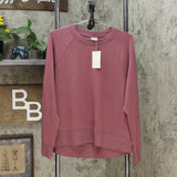 A New Day Women's Crewneck Lightweight French Terry Raglan Sweatshirt