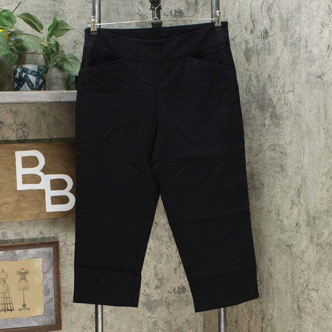 Nina Leonard Women's Plus Size Straight Leg Pants Black 1X