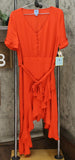 Cece Women's V-Neck Ruffle Dress