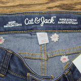 Cat & Jack Girls' Embroidered Daisy Jean Shorts