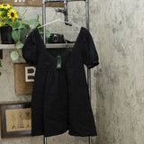 Wild Fable Women's Puff Sleeve Square Neck Smock Back Mini Dress