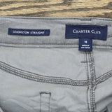 Charter Club Women's Lexington Tummy-Control Corduroy Pants Frosted Quartz 14