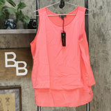 DG2 by Diane Gilman Women's Woven and Knit Tank Top