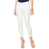 NWT Skinnygirl Womens Skinny Ankle Jean With Metal Trim. 661771-Plus 20W