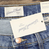Universal Thread Women's High-Rise A-Line Midi Jean Shorts