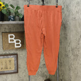 AnyBody Women's Petite Cozy Knit Side Ribbed Jogger Pants