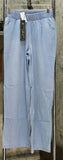 DG2 by Diane Gilman Women's Tall SoftCell Chambray Wide Leg Pants