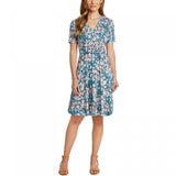 New Matty M Women's Faux Wrap Short Sleeve Knit Dress. 1369412-NEW X-Large