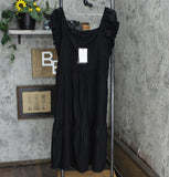 Who What Wear Women's Raglan Short Sleeve Linen Blend A-Line Dress WD-843