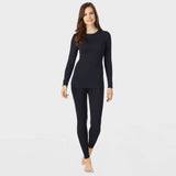 Warm Essentials by Cuddl Duds Women's Smooth Stretch Thermal Scoop Neck Top