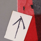 Charter Club Women's Buffalo Check Cashmere Scarf Red Multi