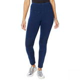 DG2 by Diane Gilman Women's Slim And Sleek Knit Denim Moto Jeggings