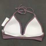 Shade & Shore Women's Push Up Crochet Triangle Bikini Top
