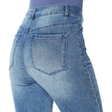 NWT DG2 By Diane Gilman Classic Stretch Star Needle Punch Cropped Jean. 728489 6