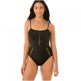 Beach Betty by Miracle Brands Slimming Control Mesh Inset One Piece Swimsuit