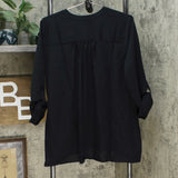 IMAN Women's Global Chic Asymmetric Y-Neck Top