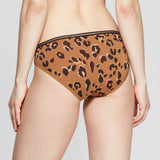 Auden Women's Leopard Print Cotton Bikini Panties