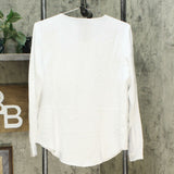 Elizabeth & Clarke Women's Woven Top with Roll Tab Sleeve And StainTech