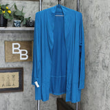 Comfort Code by Cuddl Duds Stretch Jersey Knit Open Front Cardigan
