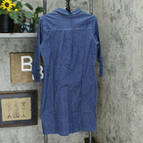 Women With Control 3/4 Sleeve Prime Stretch Denim Dress
