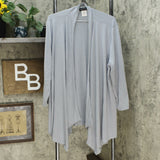 Slinky Brand Women's Plus Slinky Knit Tank And Jacket Set Gray 1X