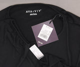 Ava & Viv Women's Plus Size Liquid Knit Pleated Long Sleeve Knit Top Shirt