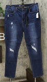 DG2 by Diane Gilman Women's Tall Virtual Stretch Destructed Skinny Jeans