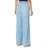 DG2 by Diane Gilman Women's SoftCell Denim Wide Leg Pants