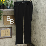 DG2 by Diane Gilman Women's Pull On Stretch Ponte Boot Cut Pants Black Large