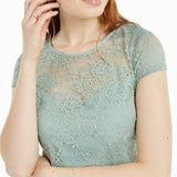 NWT B Darlin Juniors' Lace-Top A-Line Dress. 4XGQ220 9/10