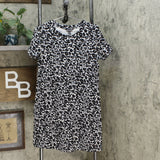 New Ellen Tracy Women's Knit Cotton Mini Dress With Pockets. 1405488-NEW Medium