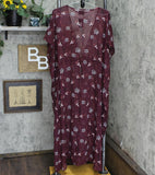 Free Press Womens Woven Floral Print Tie Front Ruana