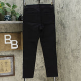 DG2 by Diane Gilman Sequin Stripe Skinny Jeans Black 0 Petite