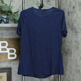 DG2 by Diane Gilman Women's Knotted Drape Waist Slub Knit T-Shirt