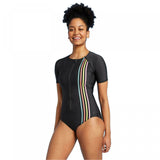 All In Motion Women's Short Sleeve One Piece Swimsuit Rashguard