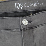 DG2 Plus Virtual Stretch Metallic Side Stripe Skinny Jeans Gray 22W