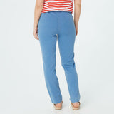 Denim & Co. Petite Original Waist Stretch Side Pocket Pants