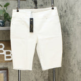 DG2 by Diane Gilman Women's Stretch Denim Pull On Bermuda Shorts