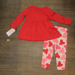 Just One You Made By Carter's Baby Girls' Hearts Top & Bottom Set