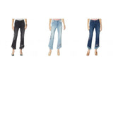 DG2 by Diane Gilman Women's Tall Embellished Fringe Hem Cropped Jeans