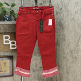 NWT DG2 By Diane Gilman Womens Virtual Stretch Layered Crop Jean. 705384 8